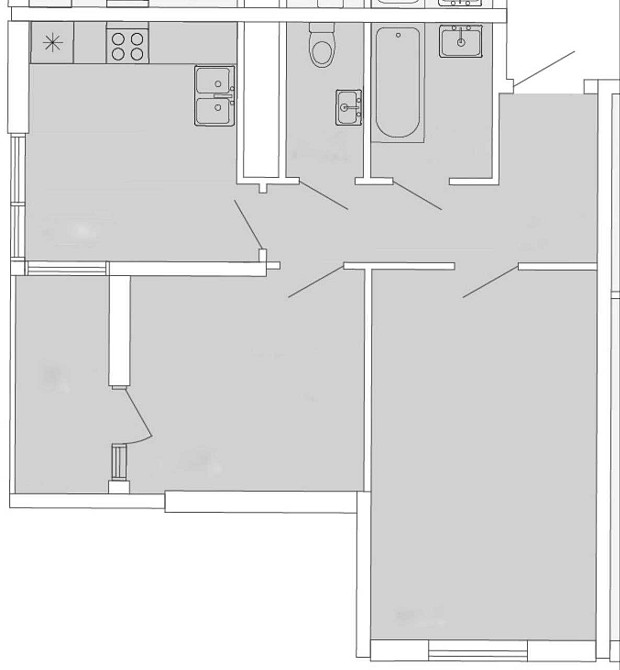 Срочная продажа 2 комн с ремонтом 65 Жемчужина Краснова Kadorr City Одесса - изображение 3