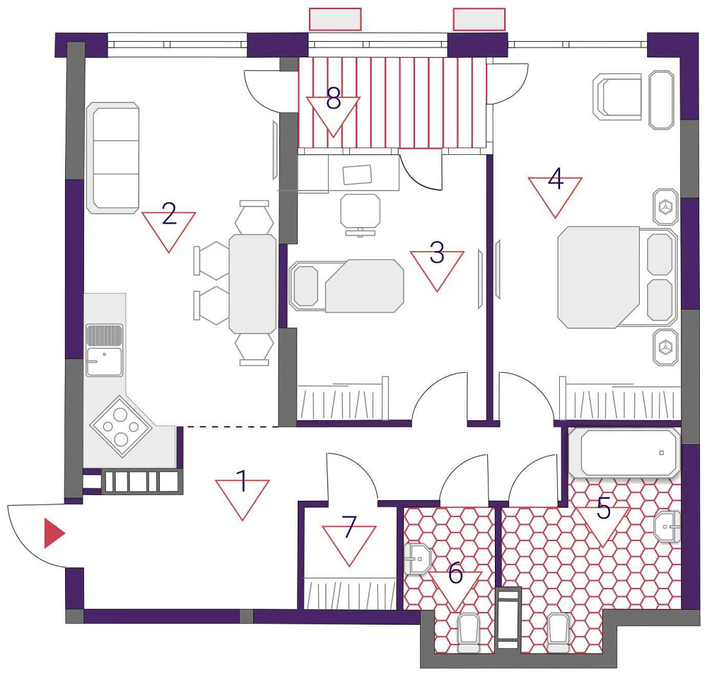 3к квартира 83,53 м2, ЖК Грейт (Great), 8 буд., 2с7б, 23 поверх. Без%. Київ - зображення 5