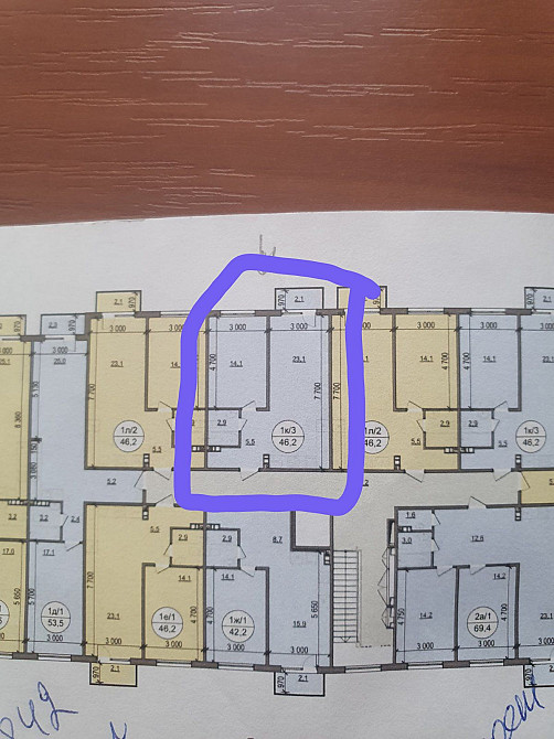 Продаж 1-к новобудова  46 м кв ,готова ,щоб робити ремонт ЖКПАРК Сайд Скнилов  - изображение 2