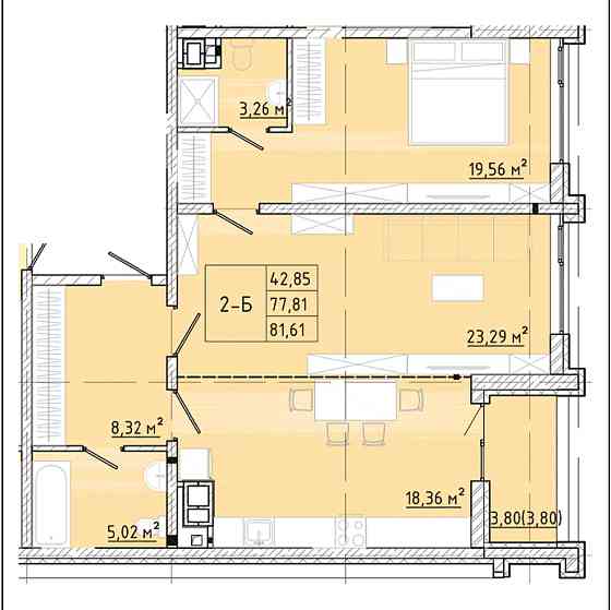 Продам 2-комнатную квартиру в ЖК бизнес класса, 5-я Фонтана Одесса