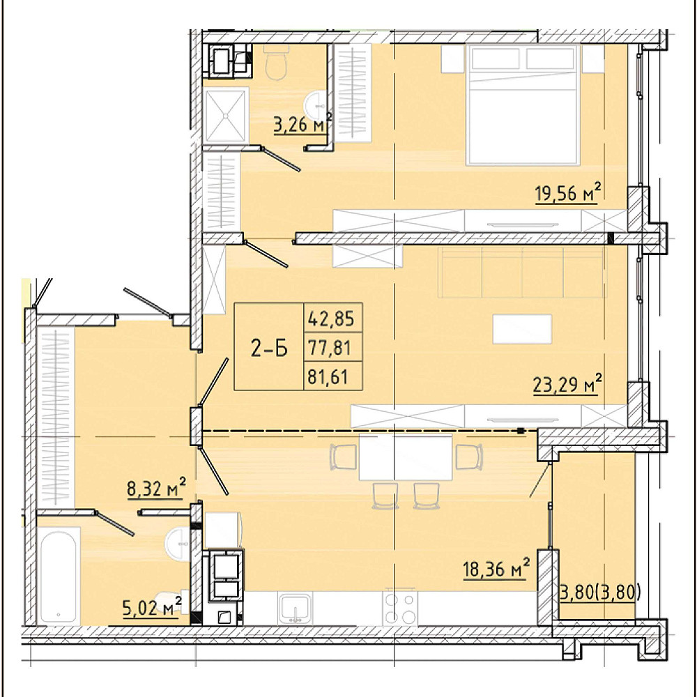 Продам 2-комнатную квартиру в ЖК бизнес класса, 5-я Фонтана Одесса - изображение 1