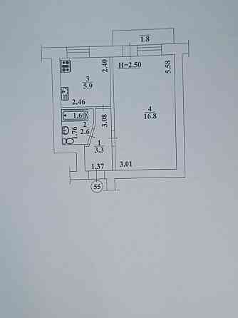 Продаж 1 км квартири Бердичів