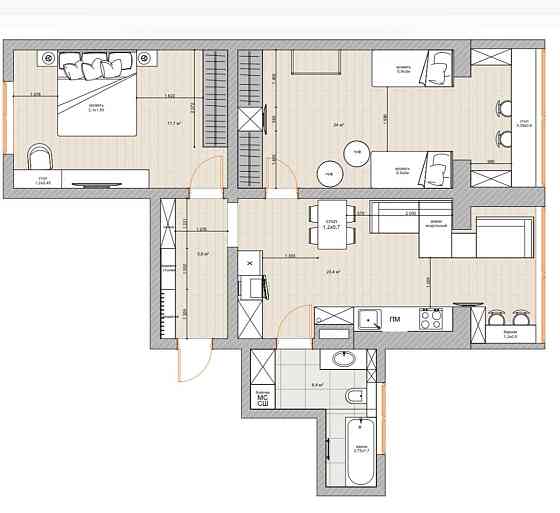 Перша здача! Видова 2к квартира 78м2 Пісочин мобіль Харків річка ліс Песочин