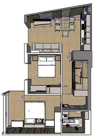 Без %. 2к з дизайнерським luxury ремонтом. Тераса, ЖК Park lake city Подгорцы