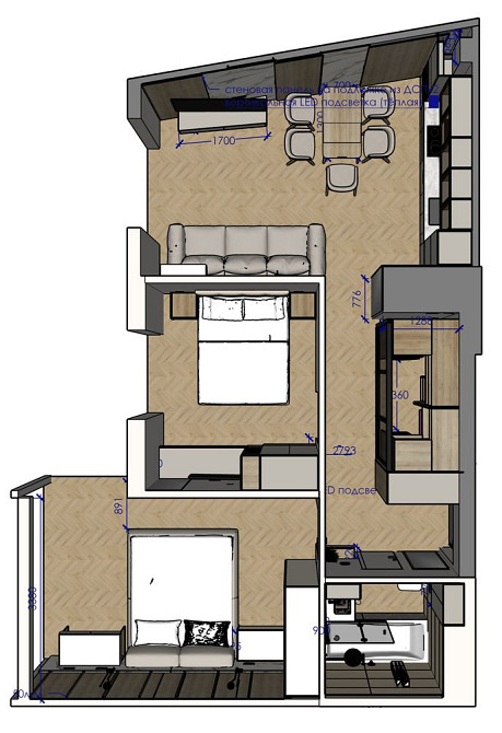 Без %. 2к з дизайнерським luxury ремонтом. Тераса, ЖК Park lake city Подгорцы - изображение 4
