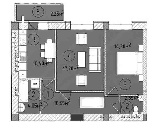 Продаж 2 кімнатної квартири у ЖК Модерн, Боздош Ужгород