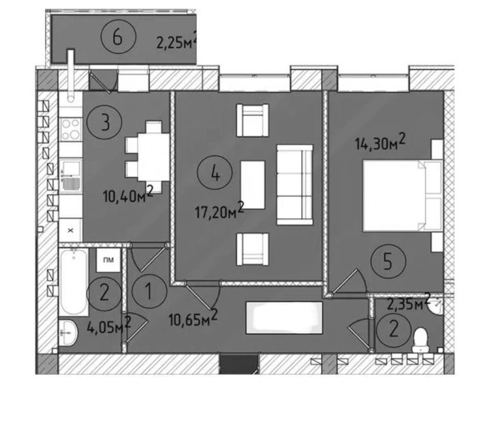 Продаж 2 кімнатної квартири у ЖК Модерн, Боздош Ужгород - изображение 4