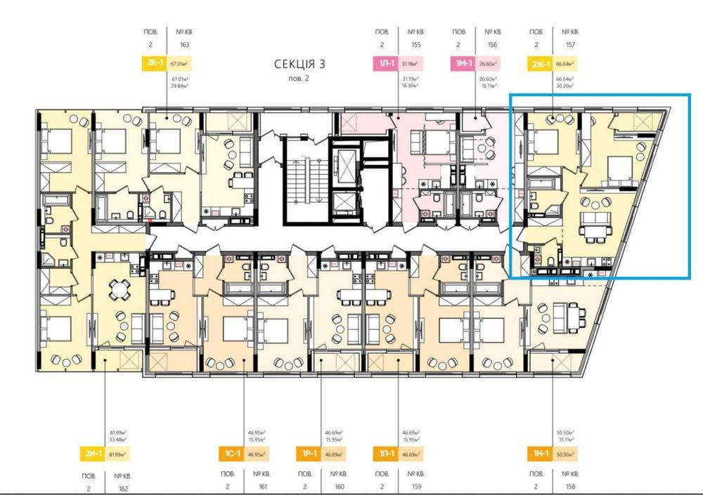 Продаж 2-к квартири 68м2 ЖК Лаки Ленд Lucky Land Kyiv - photo 3