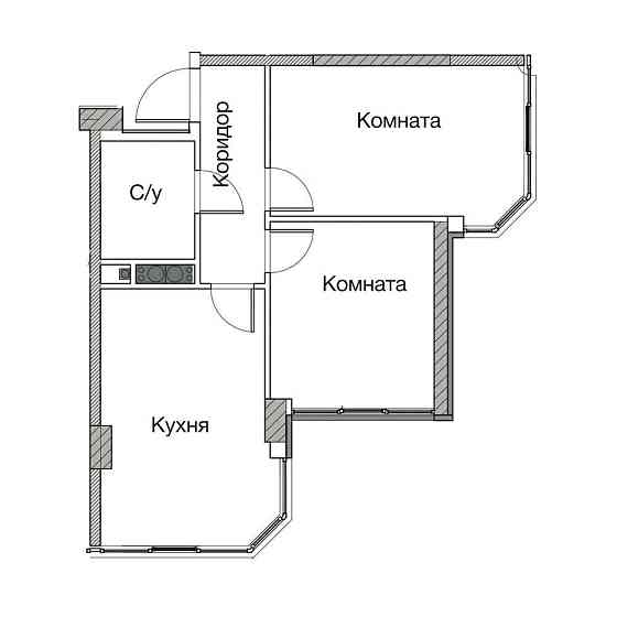 Продам двухкомнатную квартиру Лески 