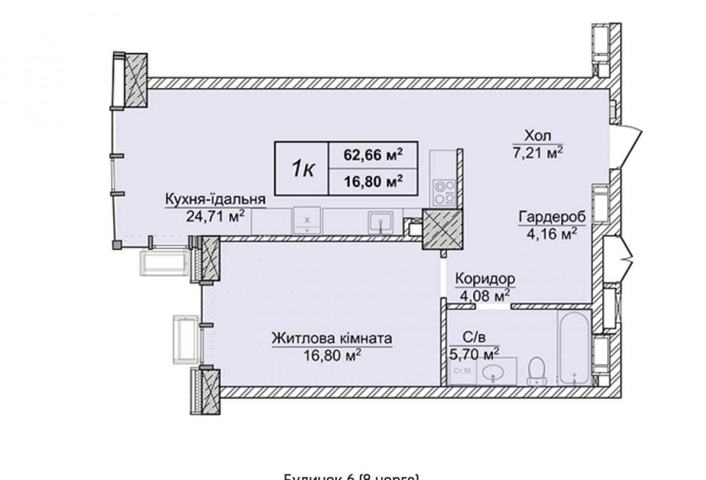 продаж 1-к квартири ЖК Новопечерські Липки Kyiv - photo 2
