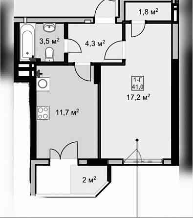 1к квартира- найнижча ціна, близький виізд до столиці! Ирпень