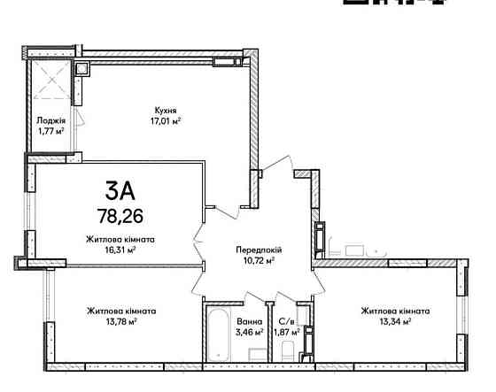 Продаж трикімнатної квартири в ЖК Синергія Сіті! Без комісії! Ирпень