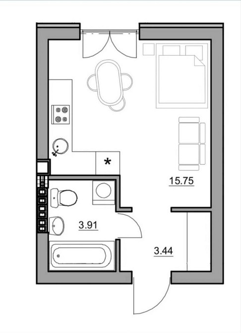 Продам смарт квартиру Святопетровское Святопетрівське (Києво-Свят.р-н) - зображення 5
