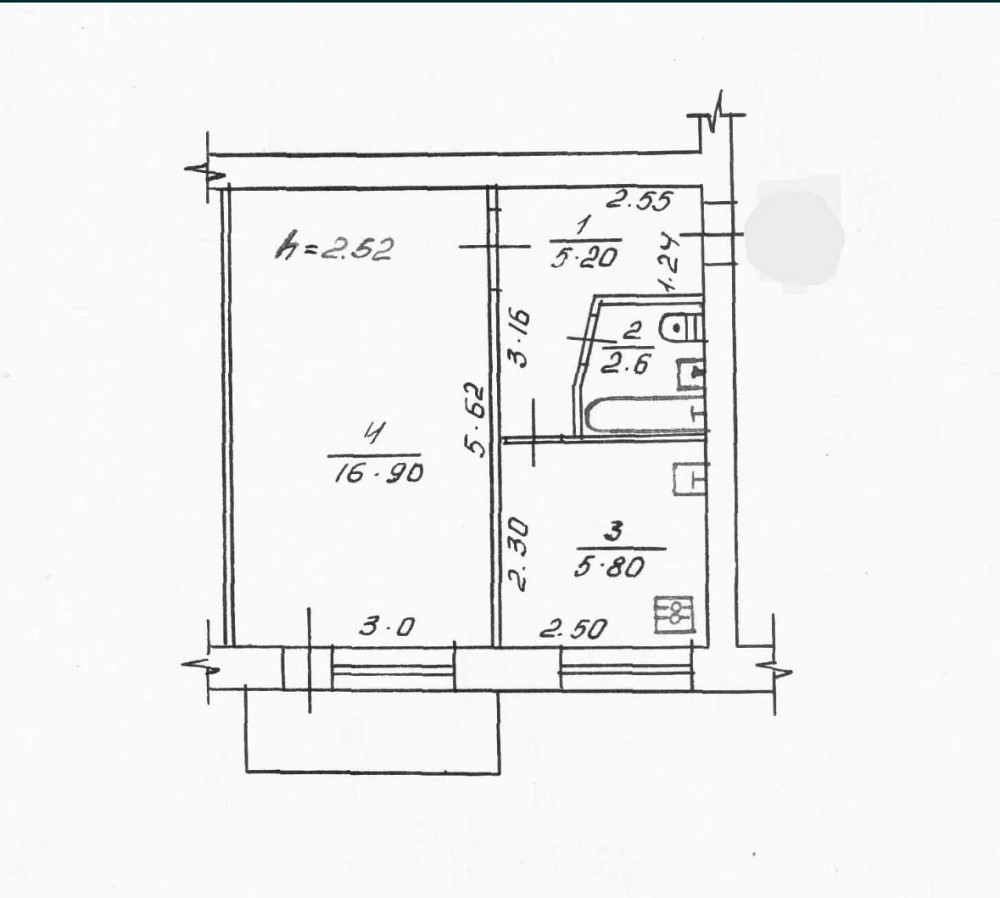 1к квартира р-н Алмазний цегла поверх 3/5 Полтава - изображение 8