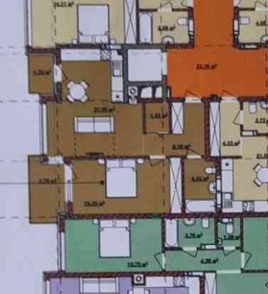 Продаж 1,5 кімнатної квартири 53,5 м2 у ЖК Б4, 4 будинок, ТОРГ Ужгород