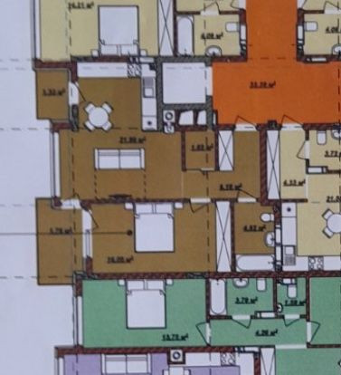 Продаж 1,5 кімнатної квартири 53,5 м2 у ЖК Б4, 4 будинок, ТОРГ Ужгород - зображення 2
