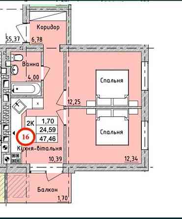 Продається 2к. квартира  по вигідній ціні Ирпень