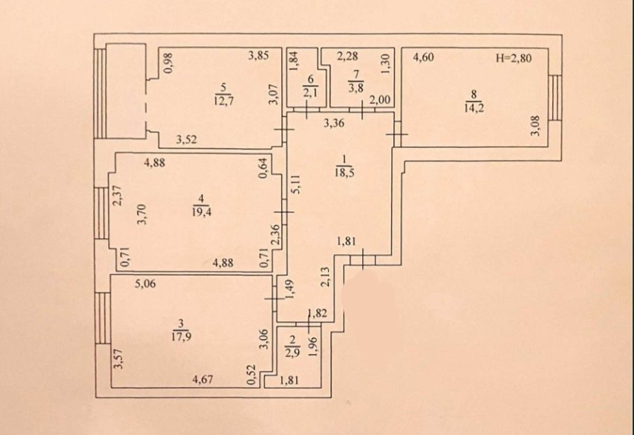 Продам 3-х комнатную квартиру в кирпичном доме.Микромегас 525 у.е/кв.м Одесса - изображение 3