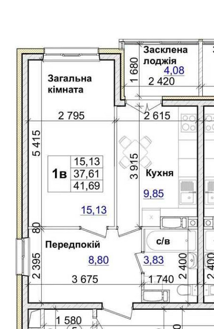 БЕЗ комісії БЕЗ додаткових витрат Продаж квартира 42м ЖК ВудЛайн Великие Новоселки - изображение 2