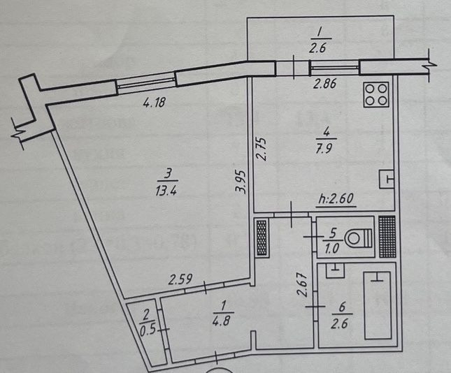 1-кімнатна квартира на пр-т Лушпи Суми - зображення 7