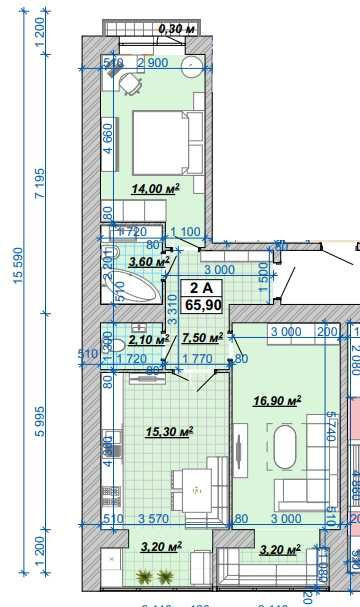 Центр, 2-х кімн., 65м.кв., по Княгинен Івано-Франківськ - зображення 3
