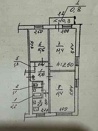 Продам квартиру 3 кімнатну Дніпро
