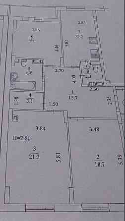 ЖК Пролисок, Продам 3 ком квартиру пл 99м2, этаж 2й, Дом Заселяется! A Харьков