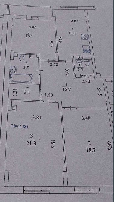 ЖК Пролисок, Продам 3 ком квартиру пл 99м2, этаж 2й, Дом Заселяется! A Харьков - изображение 3