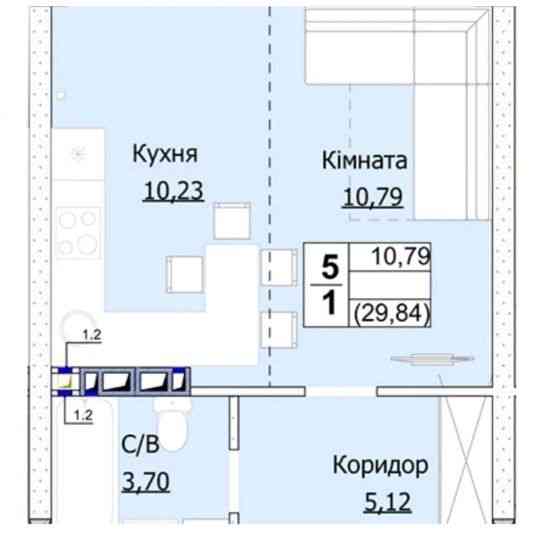 РЕАЛЬНА КВАРТИРА !! 1к без комісії Буча