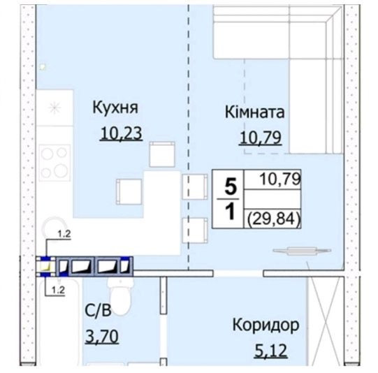 РЕАЛЬНА КВАРТИРА !! 1к без комісії Буча - изображение 2