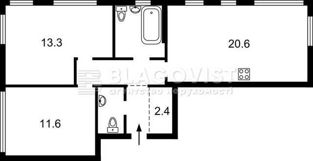 ЖК "Файна Таун"! 62 кв.м, 2 кім. з ремонтом! Київ - зображення 3
