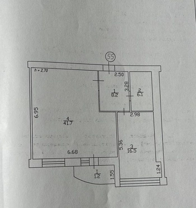 Продам 2кімн.кв 73м2  Милорадовичів 55 Чернігів - зображення 4