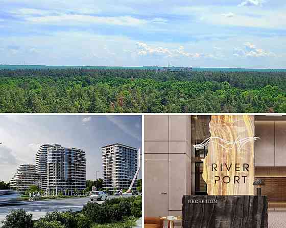 Преміум ЖК Рівер порт, Видова 1-к 44 м², зданий будинок, 900 $ м² Ирпень