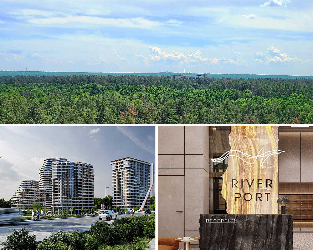 Преміум ЖК Рівер порт, Видова 1-к 44 м², зданий будинок, 900 $ м² Ирпень - изображение 1