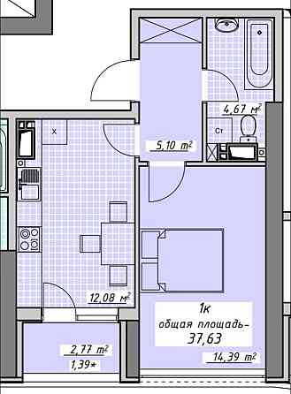 1 ком. квартира -38 метров -Аркадия. Дом с террасой на крыше -вид моря Одесса