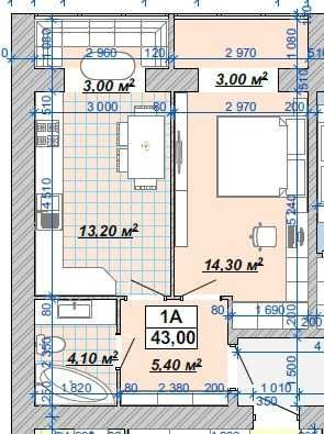 Продам, 1-кімн., 43м.кв., на 7 поверсі, КНЯГИНЕН Івано-Франківськ - зображення 1
