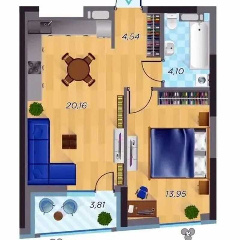 Продаж 1-к Квартири ЖК СТАРТ Котарбінського 24, 46.6 м2 від власника Київ - зображення 1