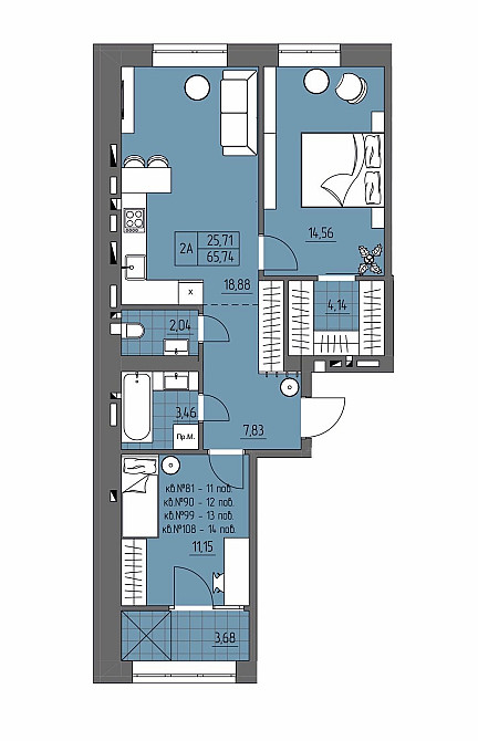 Любима 2-кімнатна, ще й 758$/м кв! Квартира остання, як місяць літа! Ровно - изображение 4