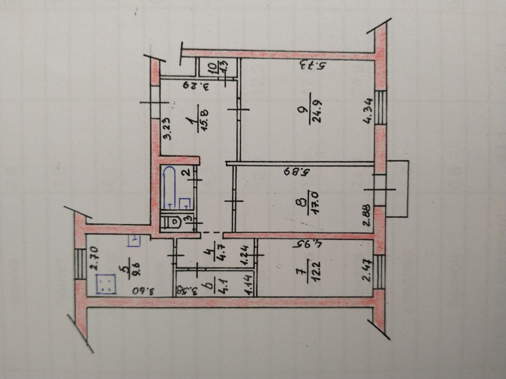 3-к (94,1м2!) сталінка в центрі ТОРГ, БЕЗ КОМІСІЇ Коростень - зображення 2