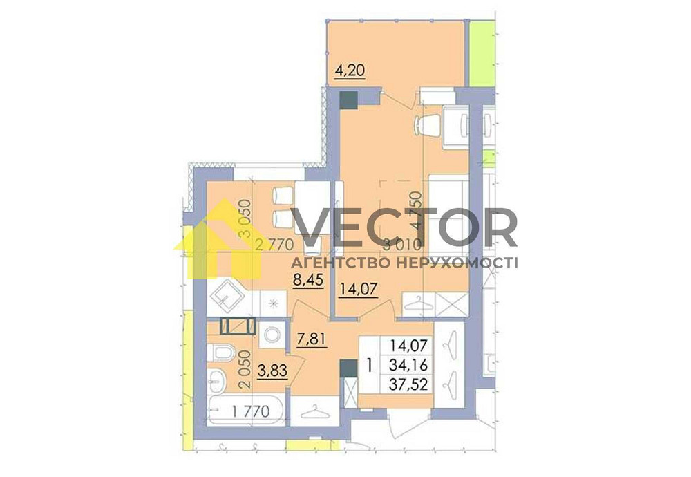 Продаж. ЖК "Пелюстковий" Гаряча ціна 28 500$. Зданий будинок Полтава - изображение 2