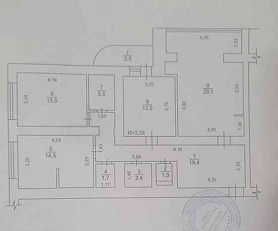 Продаж 3к квартири 101 кв. м на бул. Лесі Українки 21А Київ