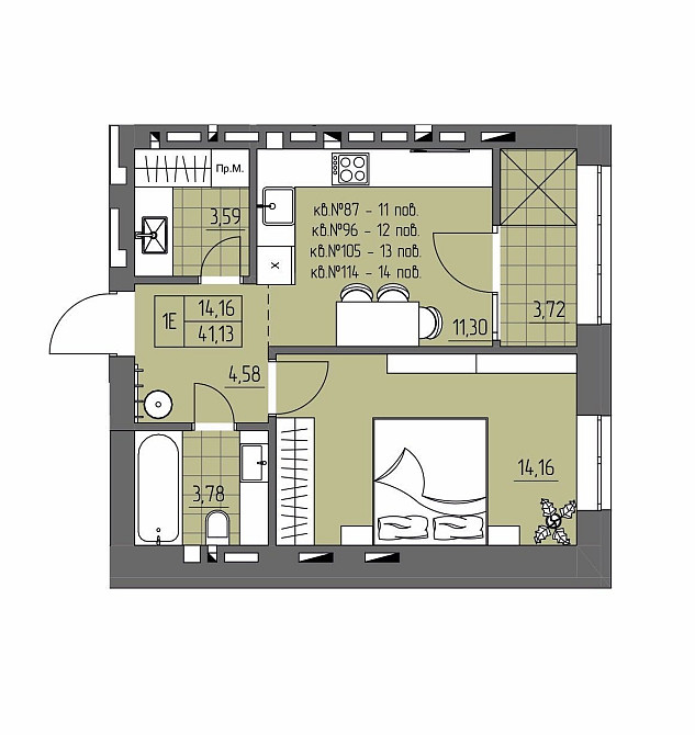 845$/ м кв хапайте в серпні! Останні 5 квартир за цією ціною! Ровно - изображение 4