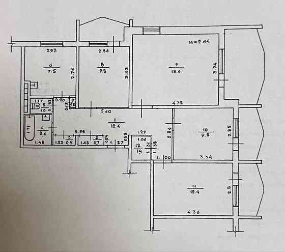 4х ком. Сотовый проект Ак. Заболотного/ Днепродорога Одесса