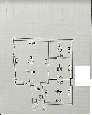 Продаж 1к квартира з ремонтом і меблями в ЖК «Панорама» Днепр