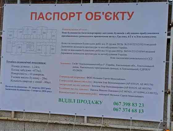 Пролаж 1 кімнатна квартира Рауш 46 кв Трудова 6/2 Власник Хмельницкий