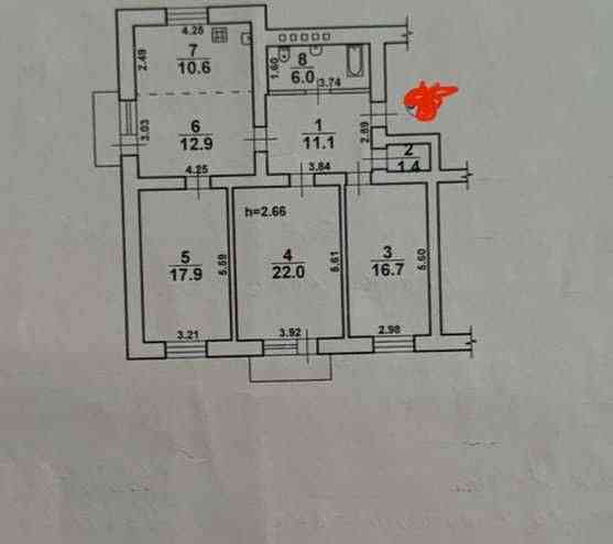 3х сталинка на Белинского, ремонт, АГВ Одесса