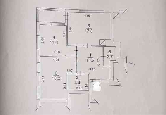 +ЄОселя Продаю 2х кімнатну з частковим ремонтом у новому будинку Обухов