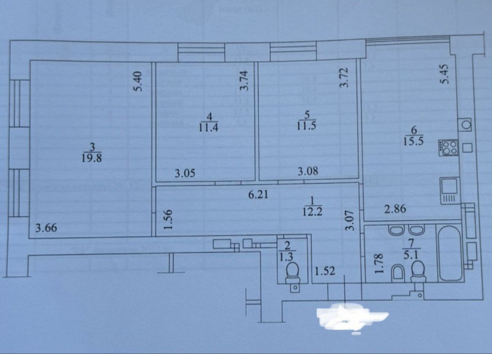 Простора 3-х кімнатна квартира з індивідуальним газовим опаленням Ірпінь - зображення 7