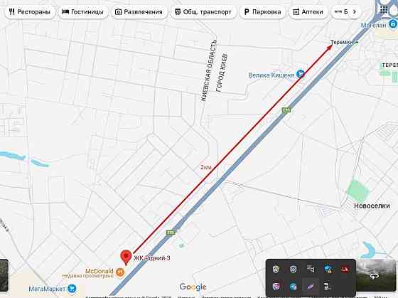Готова 1К 33м2 у новому затишному ЖК "Рідний-3" поручь з метро Теремки Чабани