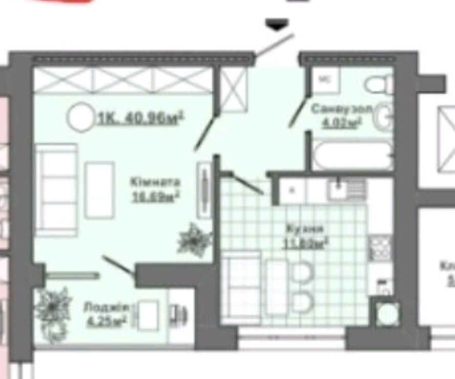 Найвигідніша пропозиція однокімнатної квартири. Ивано-Франковск - изображение 3